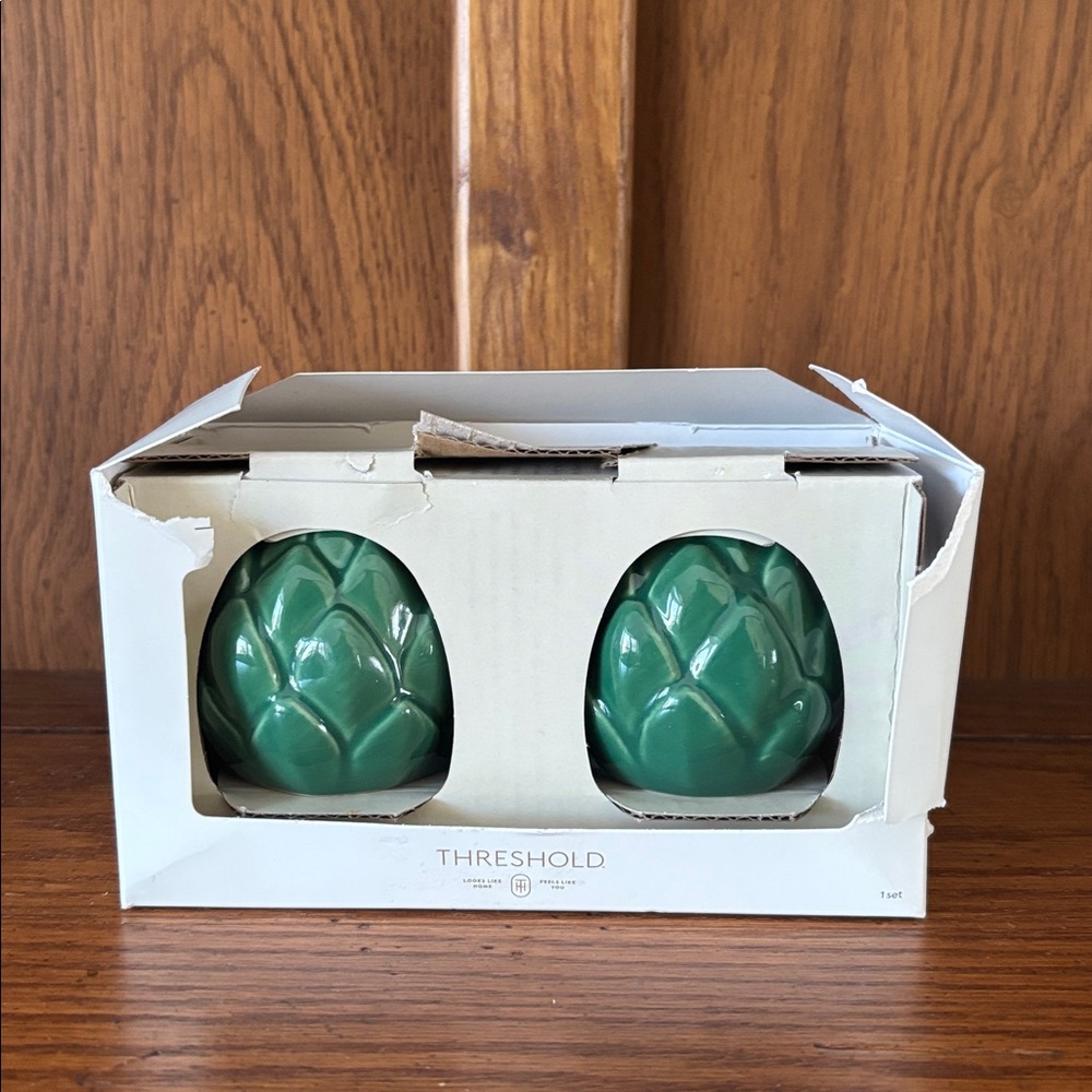 Threshold Artichoke Salt and Pepper Shakers
